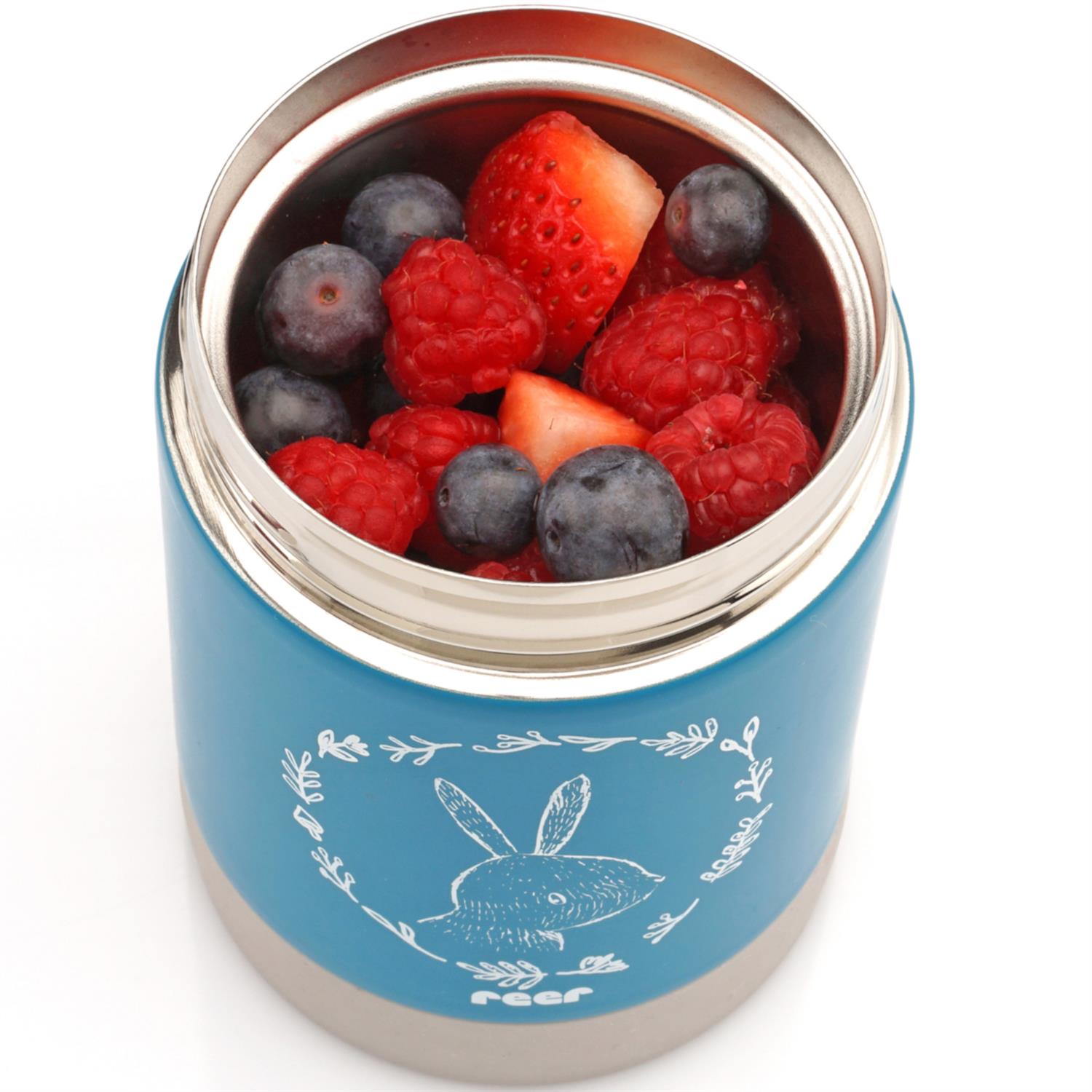 reer-colourdesign-edelstahl-warmhaltebox-petrolblau-300ml-1-r90411-YvXS REER ColourDesign Edelstahl-Warmhaltebox petrolblau 300ml