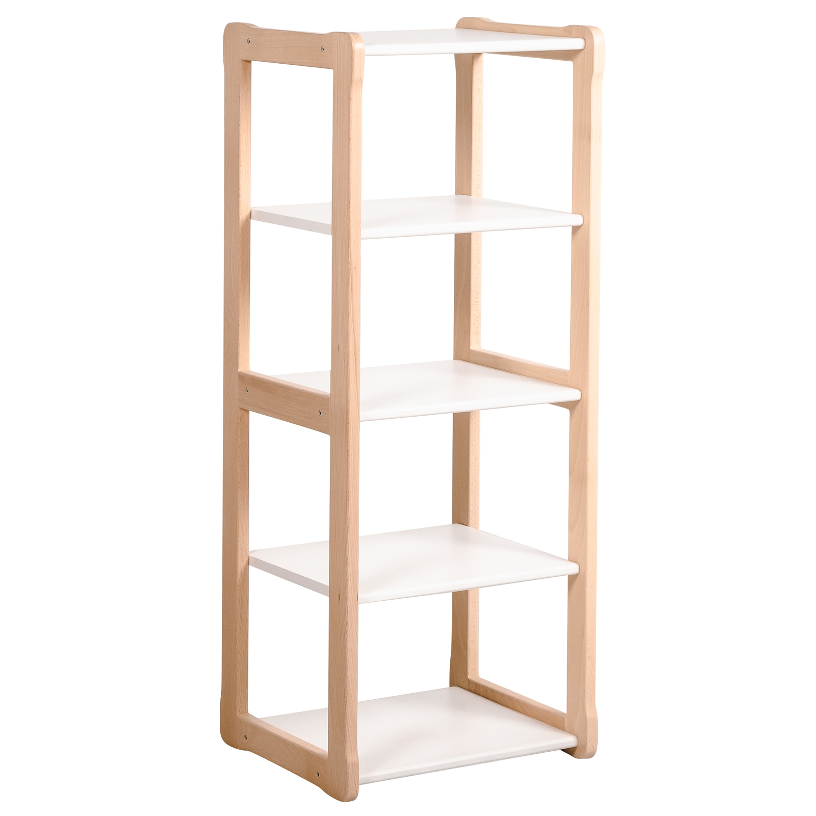 WOOD & LUCK Etagère en bois MAXI blanche