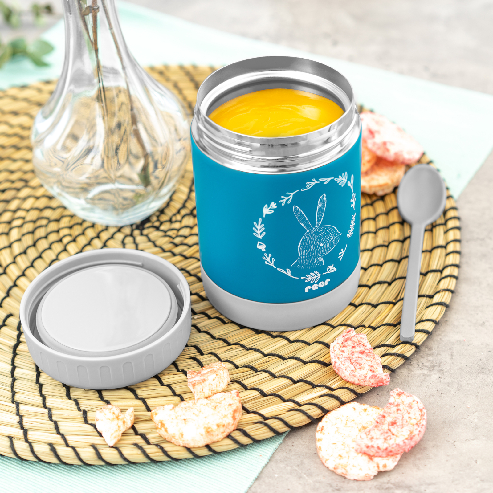 reer-colourdesign-edelstahl-warmhaltebox-petrolblau-300ml-1-r90411-wafW REER ColourDesign Edelstahl-Warmhaltebox petrolblau 300ml