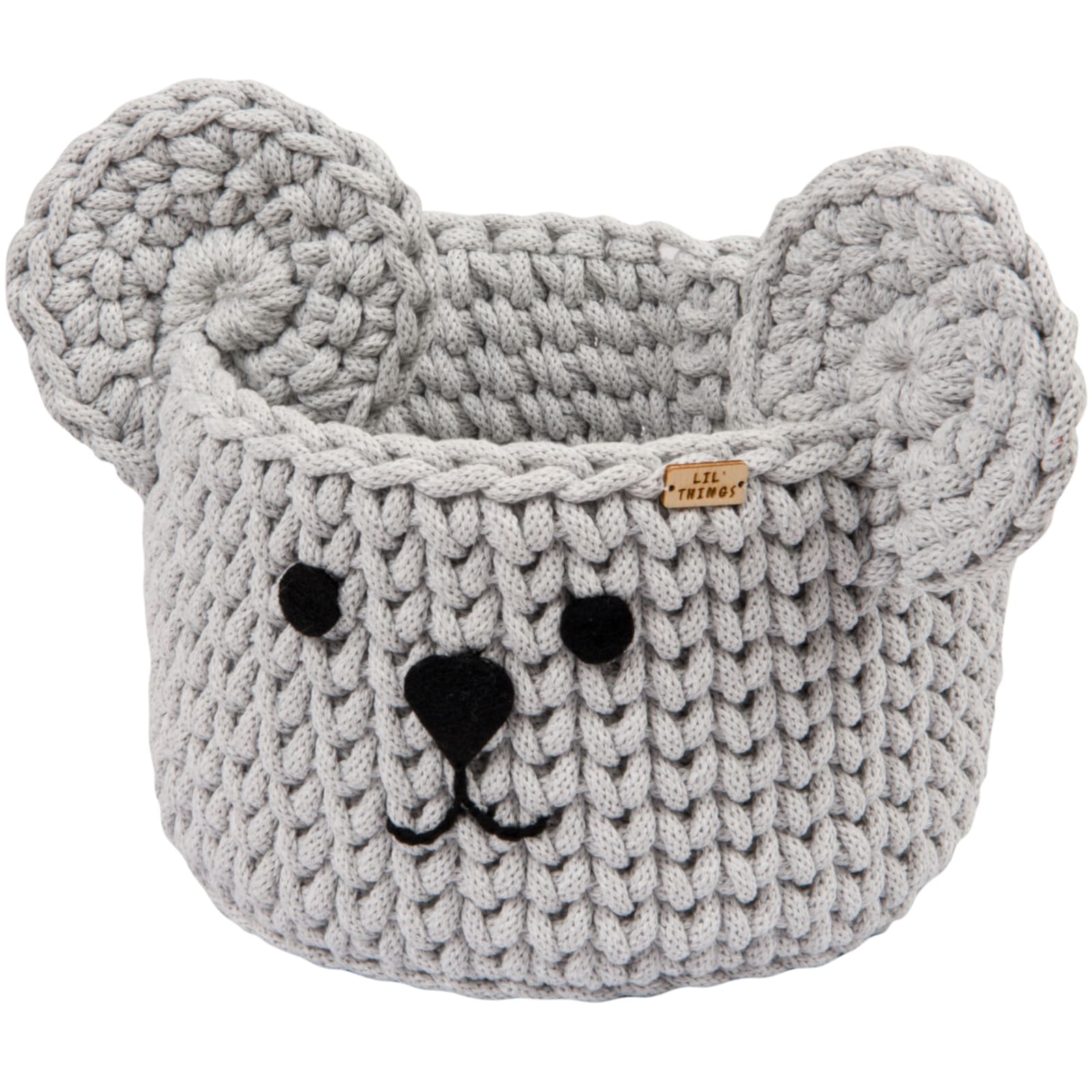 LIL'THINGS Panier ours gris
