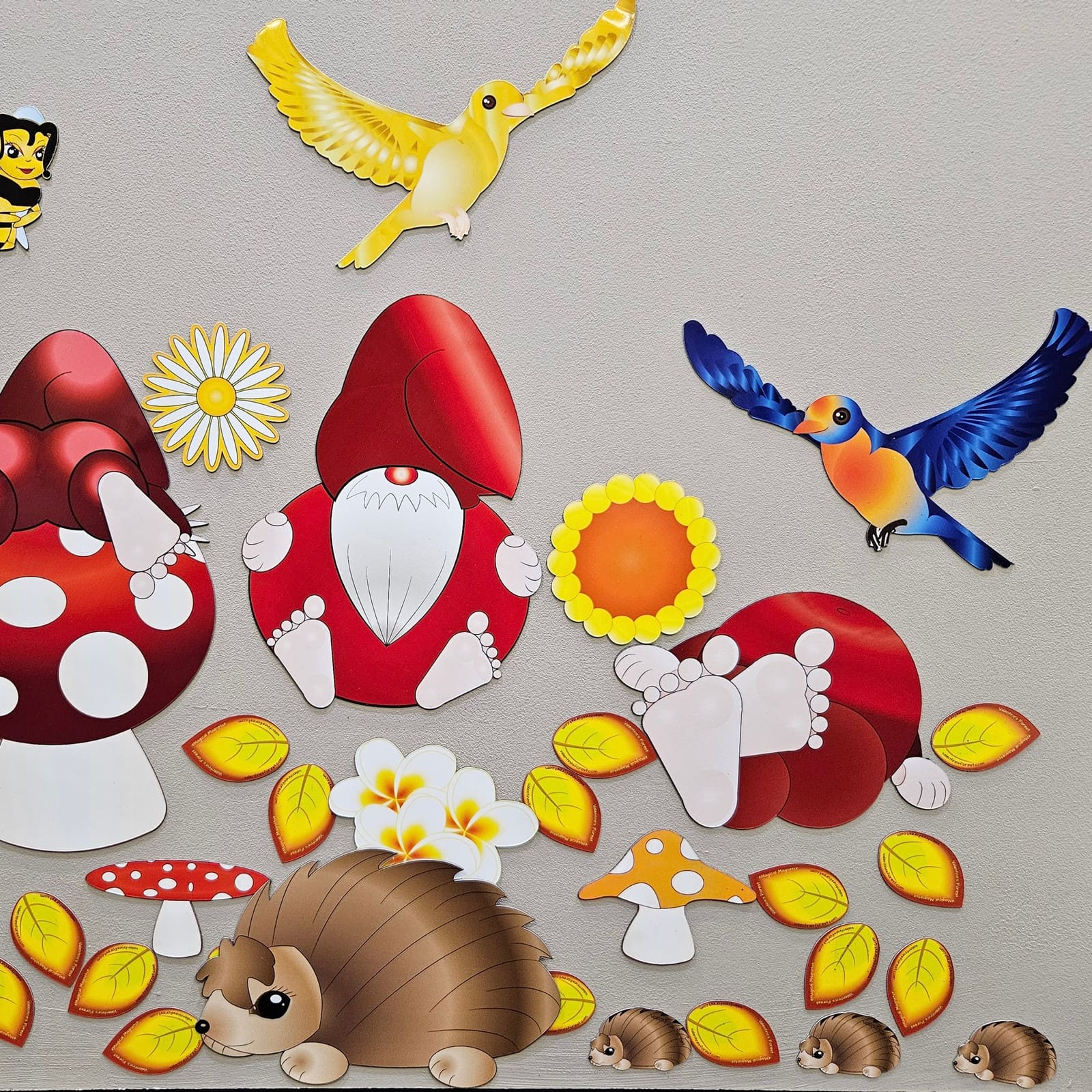 VALENTINES FOREST Magnetische Herbstvögel 5er Pack