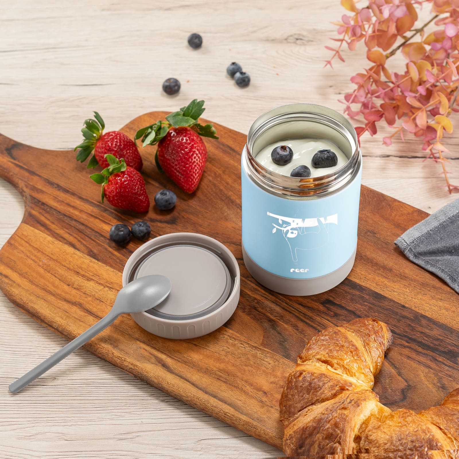 REER ColourDesign Edelstahl-Warmhaltebox blau 300ml REER ColourDesign Edelstahl-Warmhaltebox blau 300ml