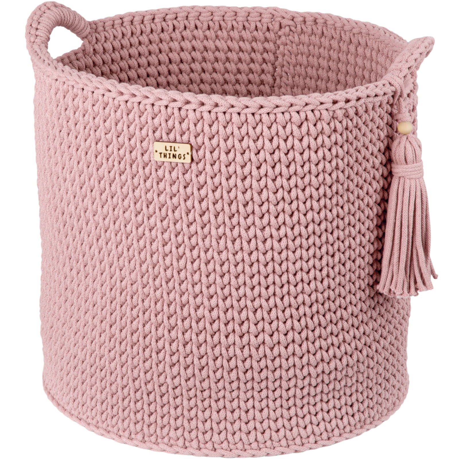 LIL'THINGS Panier à jouets rose
