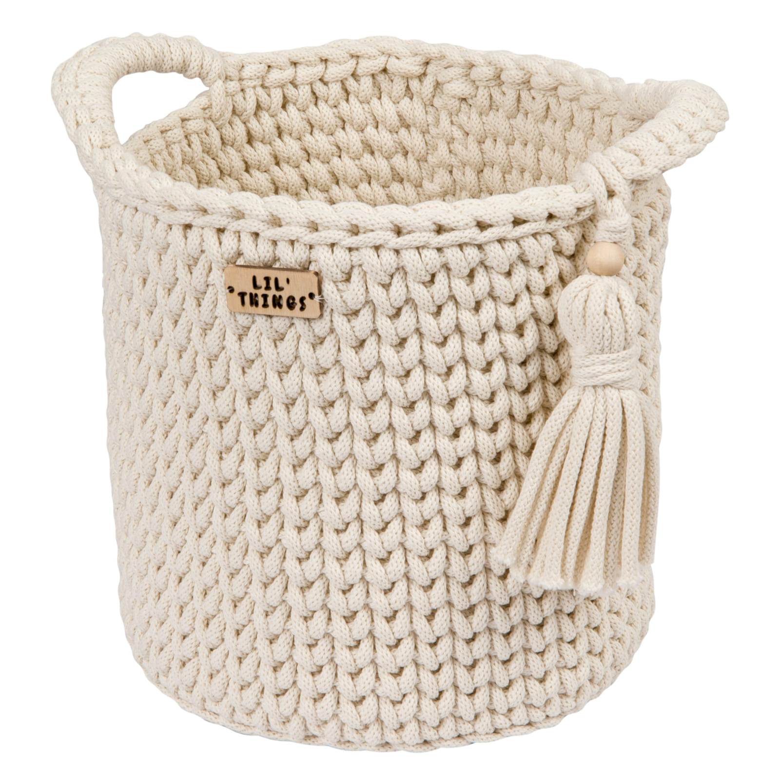 LIL'THINGS Panier en crochet naturel
